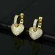 1.50 Ct Round Cut Simulated Diamond Drop/dangle Earrings 14k Yellow Gold Plated