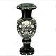 15 Black Marble Flower Vase Pot Carved Mother Of Pearl Inlay Decor Home Room