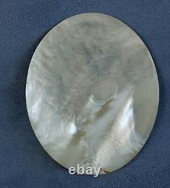 19th Century Galante Carved Mother Of Pearl SCULPTED MOTHER-OF-PEARL PLATE