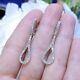2.50 Ct Round Cut Lab Created Diamond Drop & Dangle Earrings 14k White Gold Over