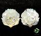 28x27 Mm Natural Mother Of Pearl Handmade Carving Pair 55.72 Cts Loose Gems