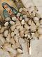 Antique Victorian Catholic Rosary Hand Carved Mother Of Pearl Beads Rare