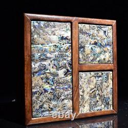 Chinese Natural Rosewood Inlay Mother-of-pearl Hand Carved Exquisite Box 26022