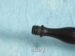 Extra-long 18 Carved mother of pearl Ebony Antique Stone jewel Smoking pipe