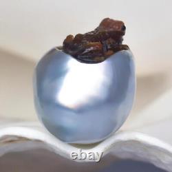 GIANT South Sea Baroque Pearl & Carved Mother-of-Pearl Shell Frog 5.41 g