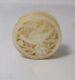 Hand Carved Bird, Round, Needle & Pin Case Mother-of-pearlantique C1800's