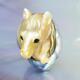 Huge South Sea Pearl Baroque Golden Mother-of-pearl Horse Carving Undrilled 3.6g