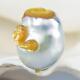 Huge South Sea Pearl Baroque Golden Mother-of-pearl Snake Carving Undrilled 4.5g