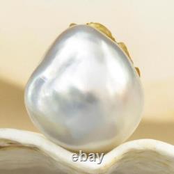 HUGE South Sea Pearl Baroque & Mother-of-Pearl Octopus Carving undrilled 3.99 g