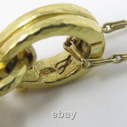 NYJEWEL Elizabeth Locke 19k Gold Carved Mother of Perl Pendant 14k Necklace 20