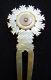 Victorian Hair Comb Carved Mother Of Pearl Hair Ornament