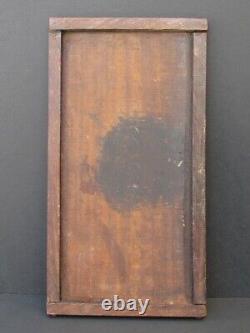 Panneau antique en bois sculpté chinois, incrusté de nacre
